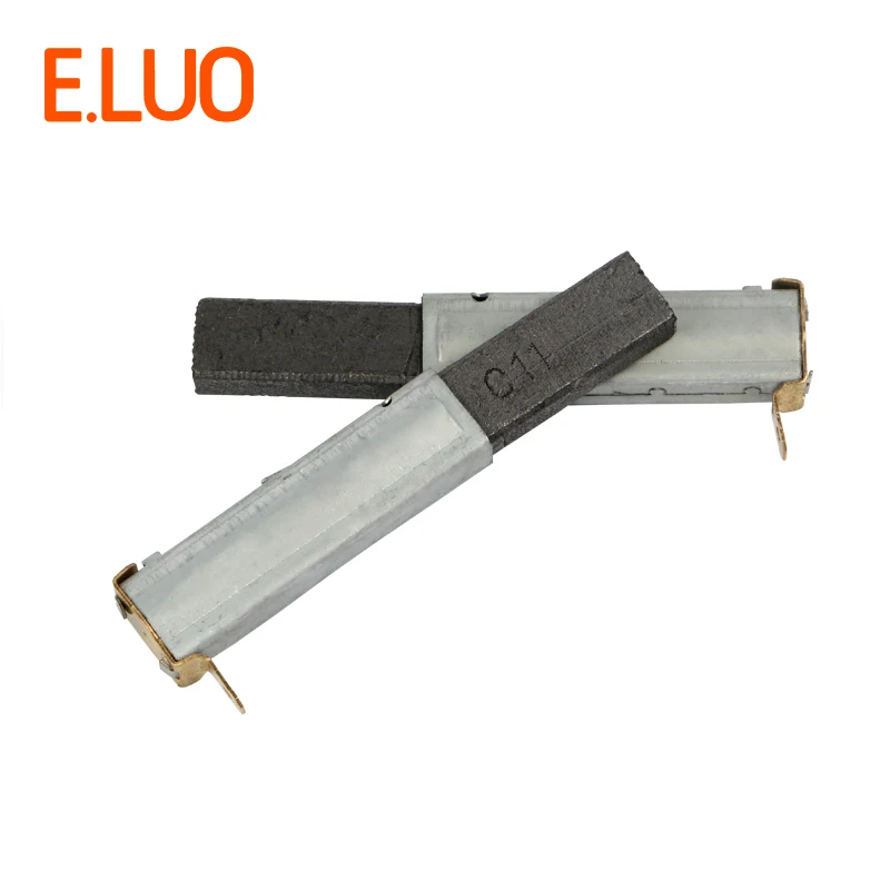 2 pcs 75*10*6mm Vacuum cleaner motor carbon brush with high quality of vacuum cleaner parts for industrial vacuum cleaner