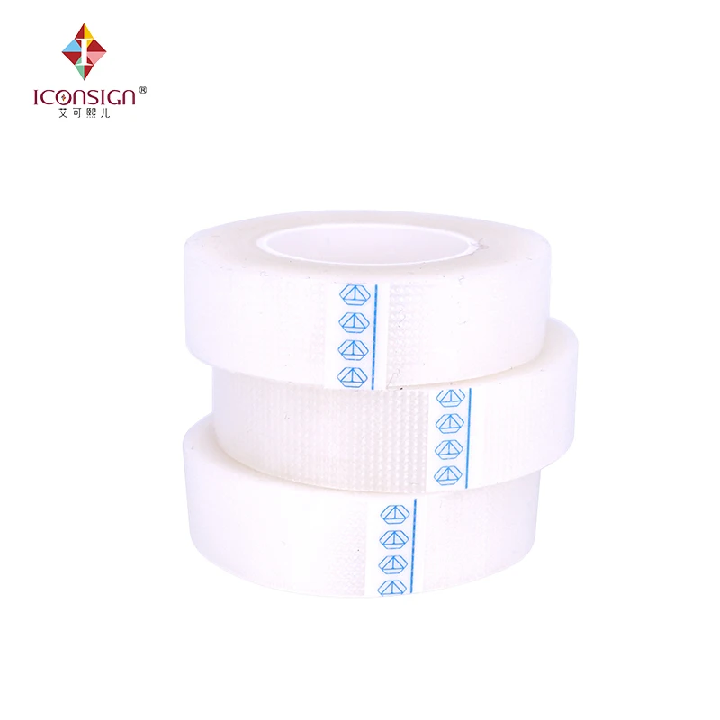 Wholesale Price 50 pcs Medical PE tape breathable adhesive plaster for eyelash lifting low trauma breathe eyelash srtong sticker