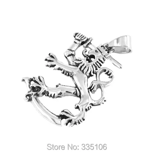 Finland Leijona Lion King Pendant 316L Stainless Steel Jewelry Classic Lion knight Biker Pendant For Men Wholesale SWP0072