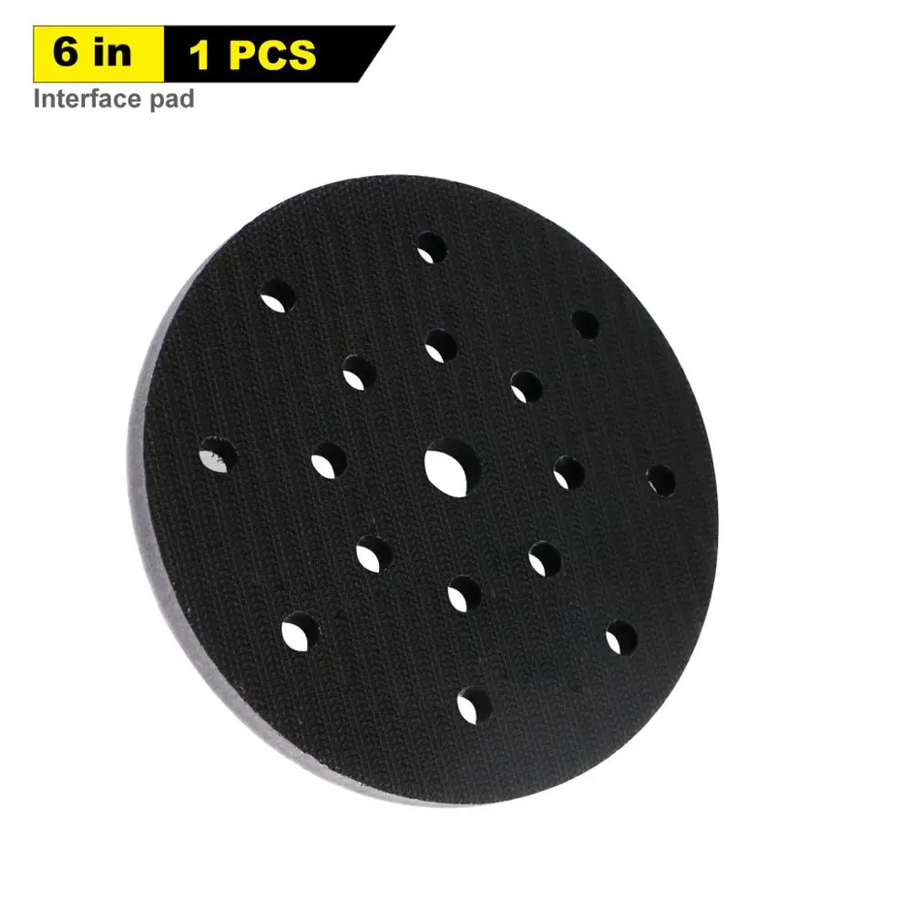 6 Inch 17 Holes Soft Interface Pad Buffering Pad Hook and Loop