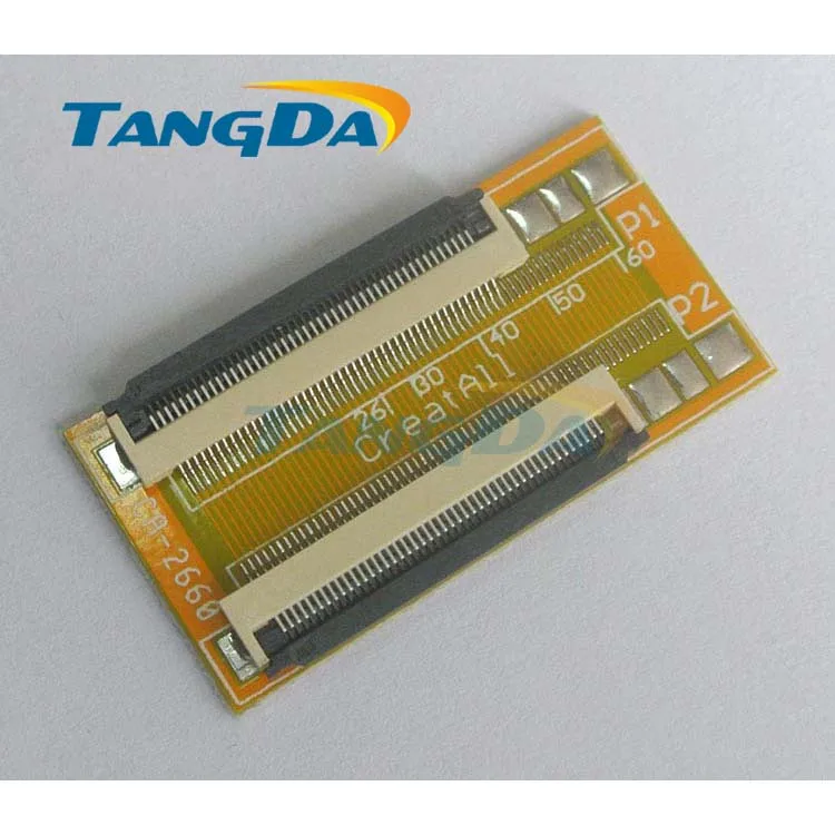 Tangda connector TFT LCD screen FPC FFC 0.5mm spacing extend Cable Wire lengthen Adapter plate 45p 45pin clamshell below connect