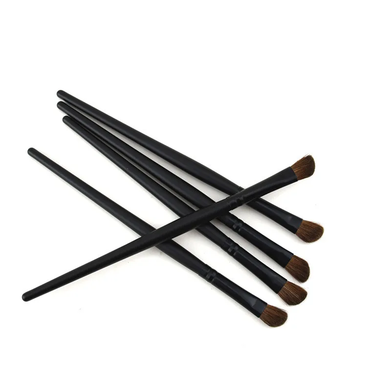 5 pièces/paquet fard à paupières pinceau professionnel fond de teint poudre fard à paupières Eyeliner pinceau à lèvres outil mélange maquillage brosse ensemble outil