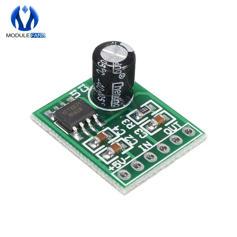 Mini XPT8871 Mono Stereo Lithium Battery Power Amplifier Board 6W Sing Machine Module 3v 5v 5W Audio Output Input XH-M125