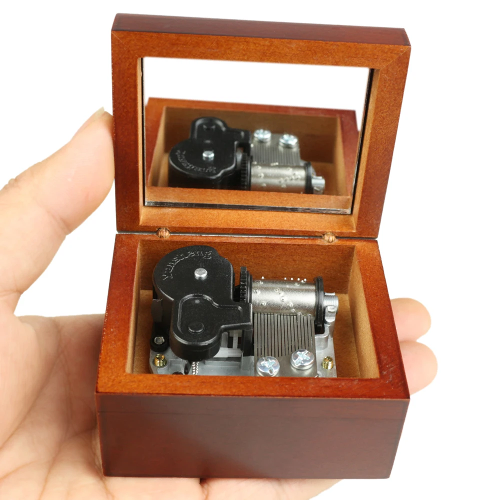 

ROSIKING Handmade Wooden Can't help falling in love Music Box Birthday Gift For Birthday,custom engraved music box