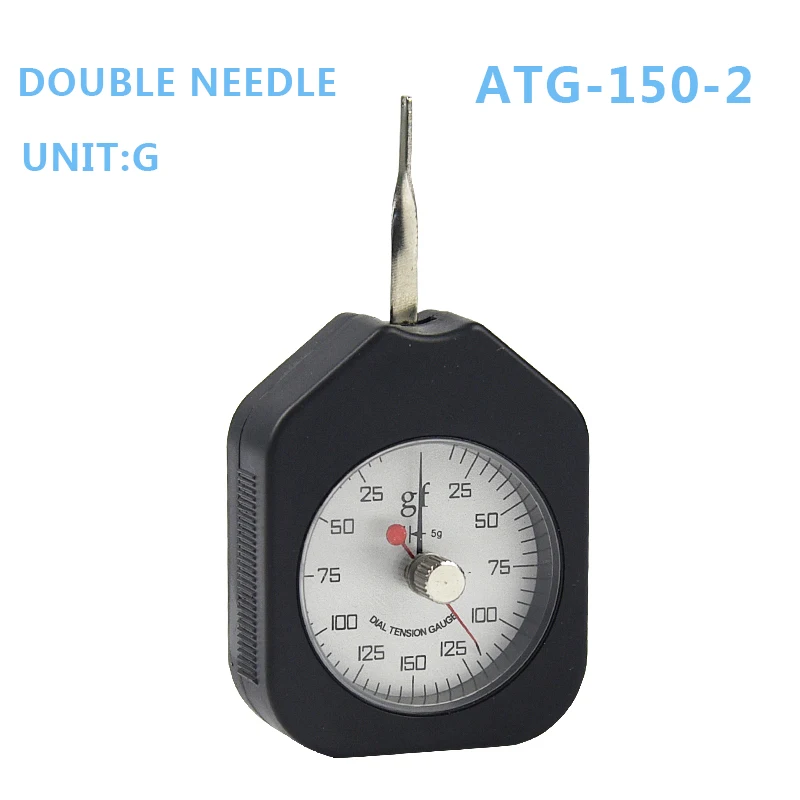 Tensiometer Dial Tension Meter Analog Force Gauge Double Pointer Force Tools 150g ATG-150-2