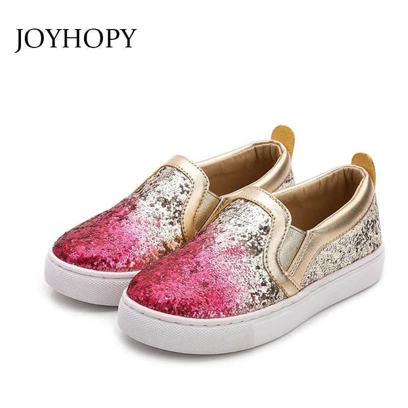 

Fashion Sequins Children Shoes Casual Kids Sneakers Spring Autumn Patchwork Boys Sneakers Baby Girls Shoes 27-33