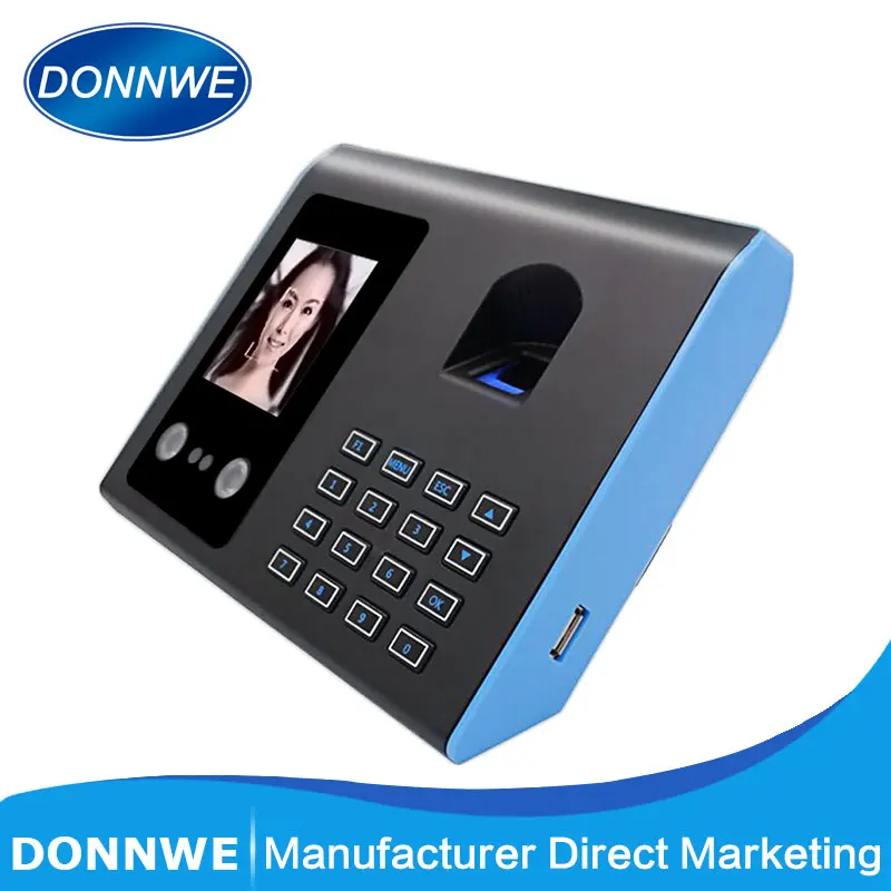 HOT SALE Donnwe FA01 Biometric Face facial Fingerprint Time Attendance System