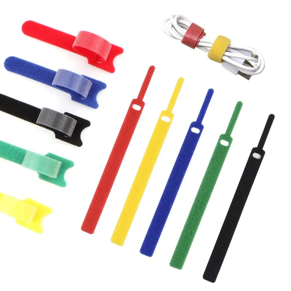 25PCS Reusable Cord Organizer Keeper Holder, Fastening Cable Ties Straps for Earbud Headphones Phones Wire Wrap Managemen