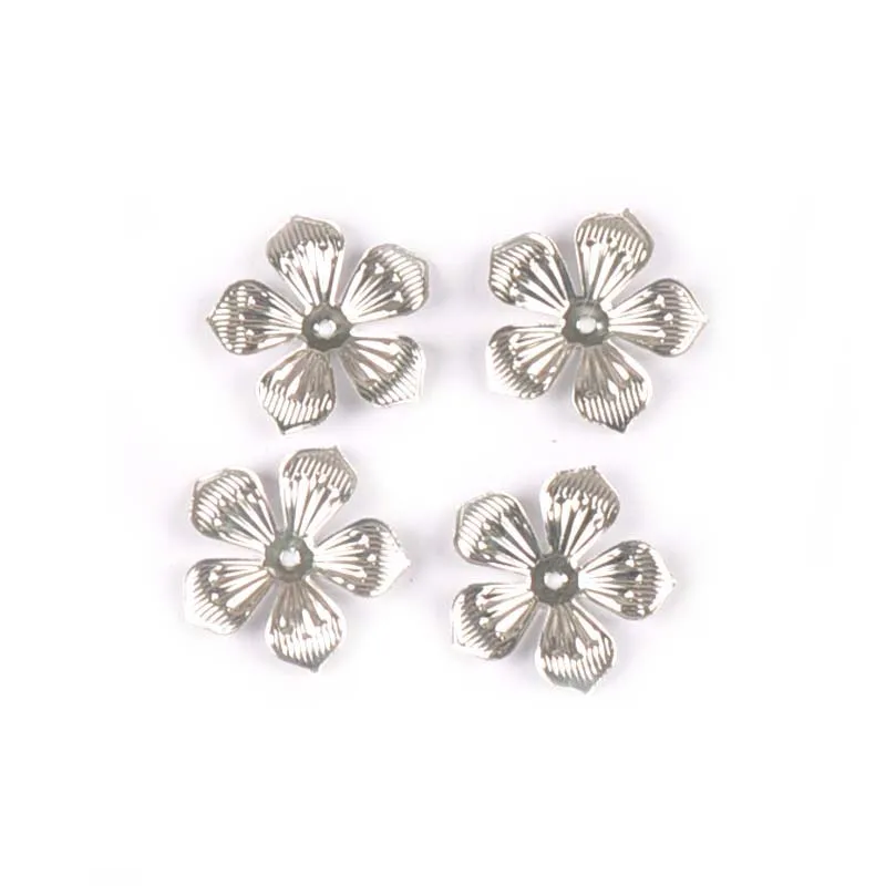 3 Colors Metal Crafts Flower Filigree Wraps Connectors Embellishments For Diy Handmade Scrapbooking Home Decor 50Pcs 22mm YK0742