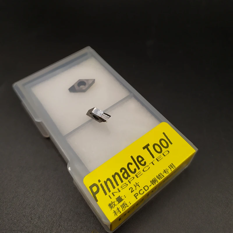 1 Pcs DCGT070204 DCGT070202 DCGT11T308 DCGT11T304 Pcd Cbn Inserti di Tornitura Utensili Diamantati di Alta Durezza Lama Cutter per Tornio Cnc