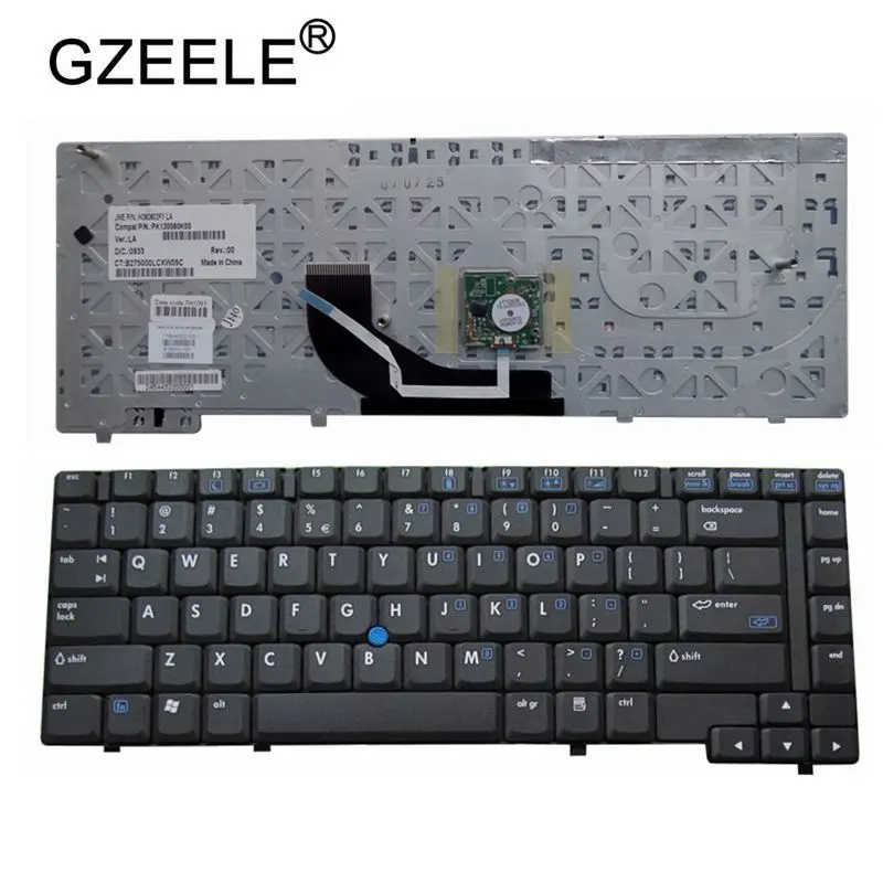 GZEELE New US Laptop Keyboard For HP NC6400 6400 with point BLACK