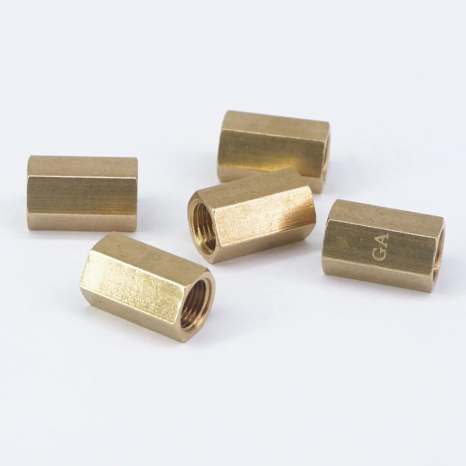 LOT 5 1/8 "BSP Innengewinde Messing Rohr Fittings Hex Mutter Rod Anschluss Kupplung Volle port