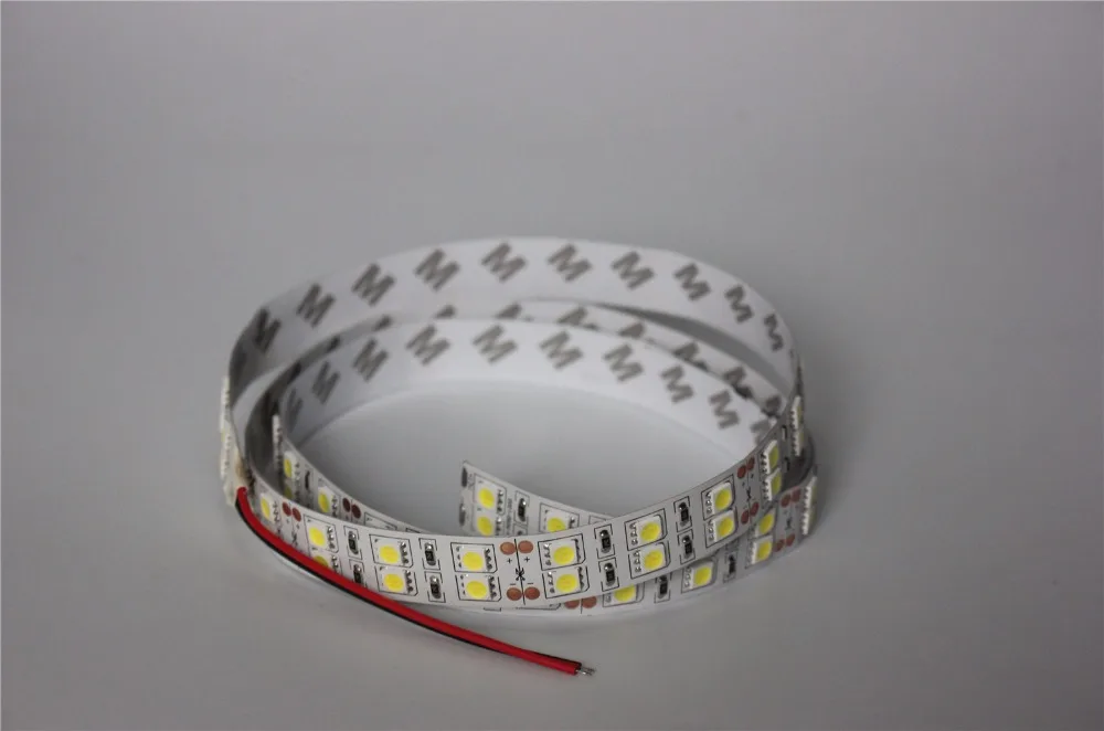 

1m/Lot LED Strip 5050 Double row line Non waterproof DC12V Flexible LED Light 120LED/m RGB white warm whit 5050 LED Strip