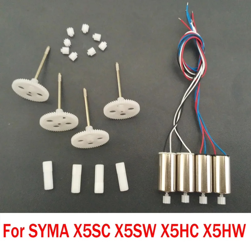 Syma X5SC X5SW Orginal Motor And Gear Metal OR Plastic Gear Replacement Spare Parts Accessories For X5HC X5HW Helicopter Drone