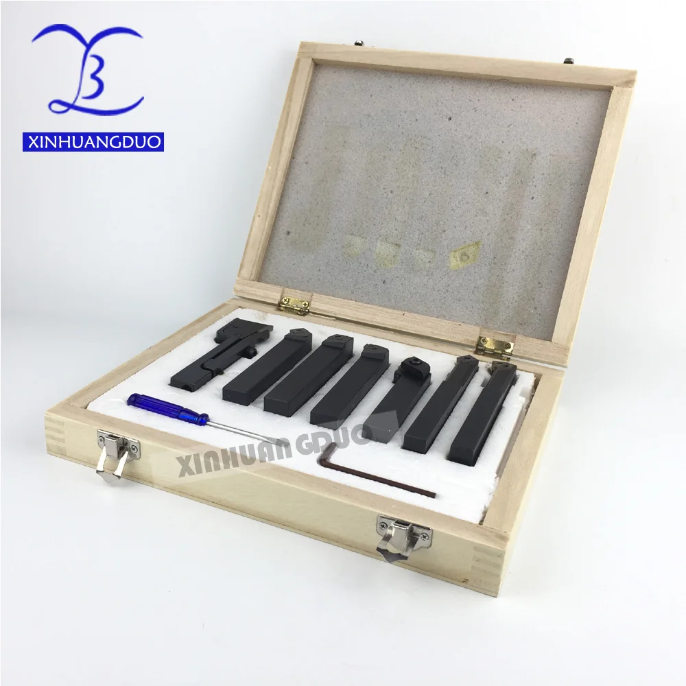 16mm 7pcs/set indexable carbide turnnig lathe cutter tool set none Titanium wholesale