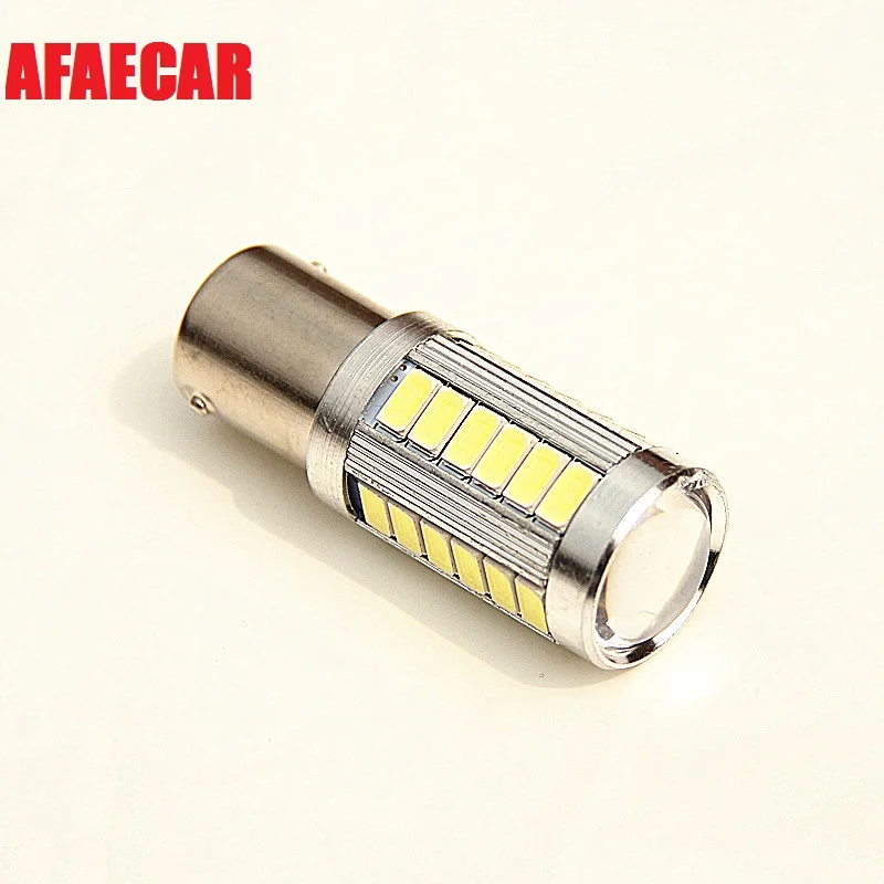 AFAECAR 1156 P21W BA15S 33 SMD 1157 BAY15D 5630 5730 LED Auto Brake Light Rear Fog Lamp Car DRL  Reverse Bulb Turn Signals BULB