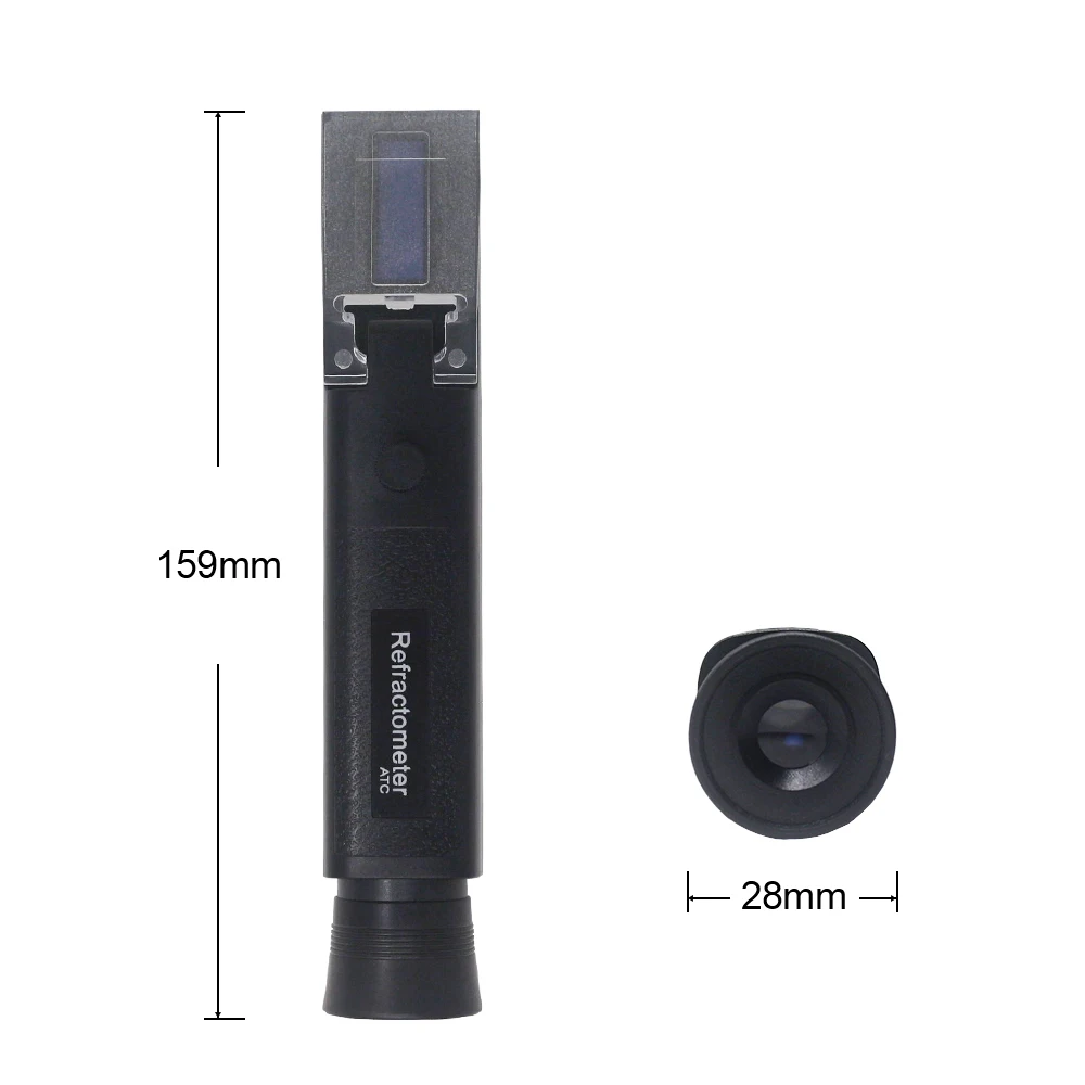 12-30% Water Honey Refractometer with Calibration ATC Refractometer Honey Moisture Meter Tester with Cloth Carrying Bag