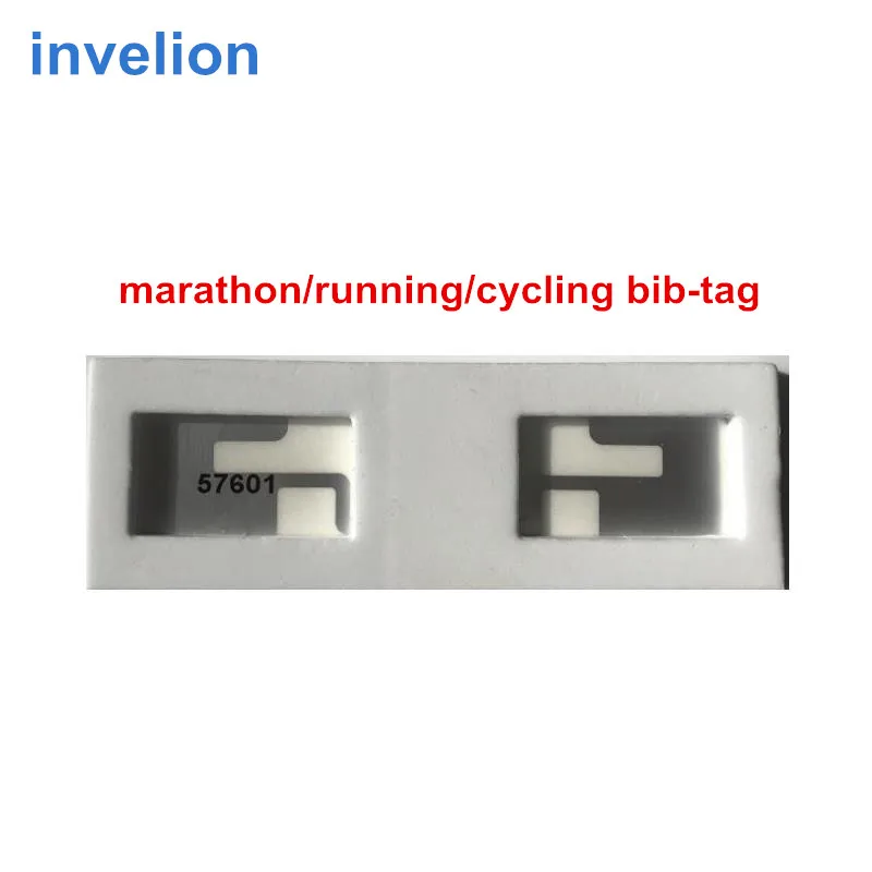 race timing uhf rfid wet inlay impinj monza R6 rfid tag stickers passive epc gen2 ISO 18000 6C protocol formarathon running bib