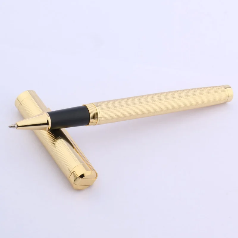 JINHAO new GOLDEN Wave drawing Clip Trim GIFT Rollerball Pen