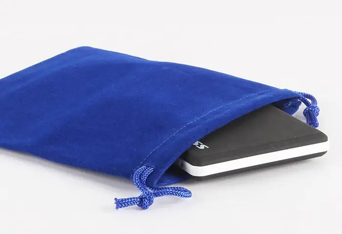 2pcs/lot 15*30cm Black/Silver Gray/Blue/Red/Rose/Coffee Velvet Bags Drawstring Pouch Christmas Gift Wedding Party Packaging Bag