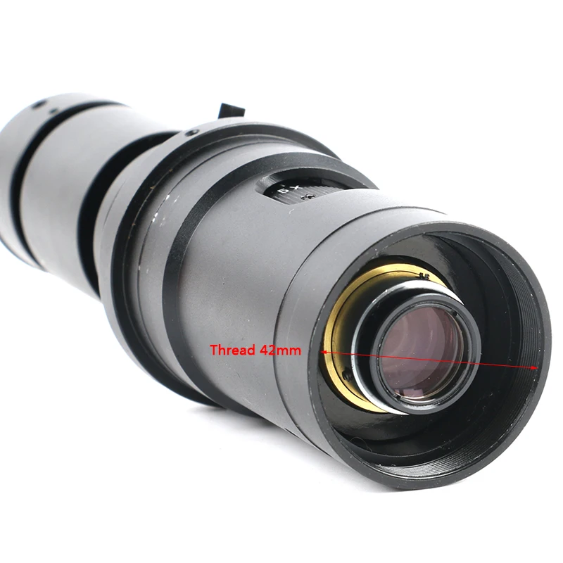 200X 500X 400X 1000X Adjustable Magnification Continuously Variable C mount Zoom Lens For HDMI VGA USB Video Microscope Camera