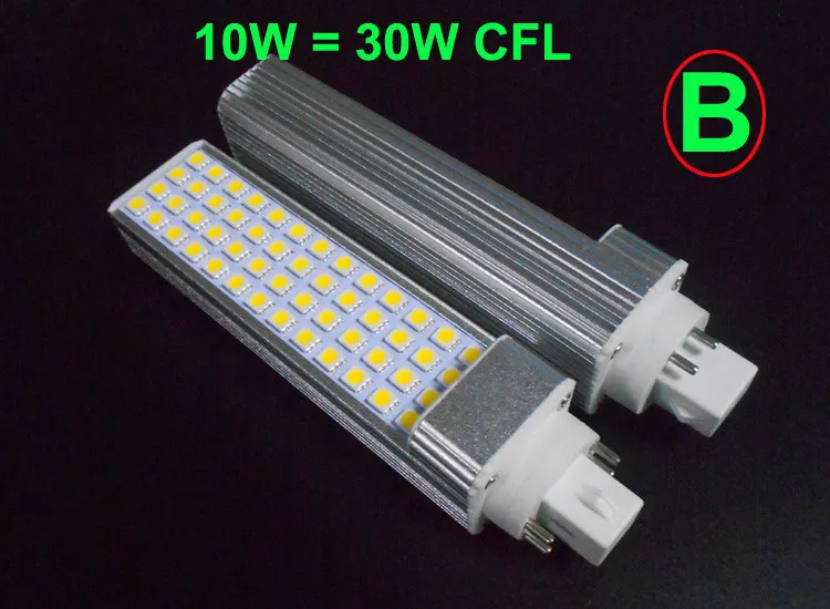 g24 led bulb 4pin g24q 1 led light 5W 7W 9W 10W 11W 12W 13W 14W SMD5730 5050 2835 casquillo g24 AC85-265V 110V 220V 230V 240V