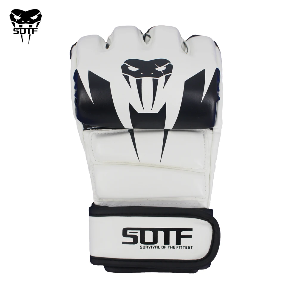 SOTF white MMA Venomous snake Multicolor Boxing gloves MMA gloves Tiger Muay Thai muay thai boxing fight glove Sanda pads box