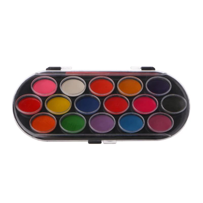 

16 Colors Watercolor with Brush Set Painting Tray Craft Drawing Art For Art Painting hyq