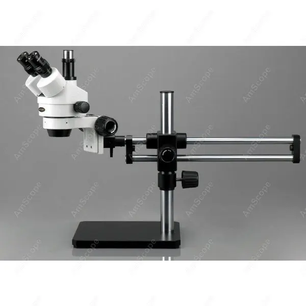 Boom Stand--AmScope Supplies 3.5X-180X Fiber Optic Ball Bearing Stereo Trinocular Microscope with 10MP Camera