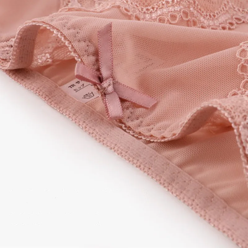 Market Store Mid Rise Waist Underwear Women\'s Lace Panties Sexy Seamless Mesh Transparent Cotton Hip Female Briefs for Girl