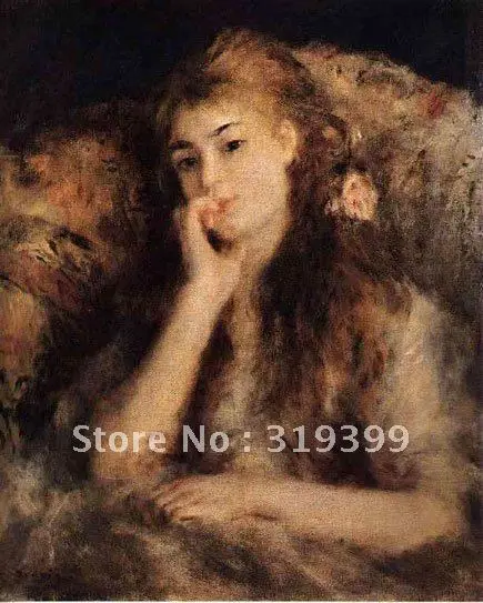 

Oil Painting Reproduction on linen canvas,portrait of a girl by pierre auguste renoir,Free DHL Shipping,handmade,Museum quality