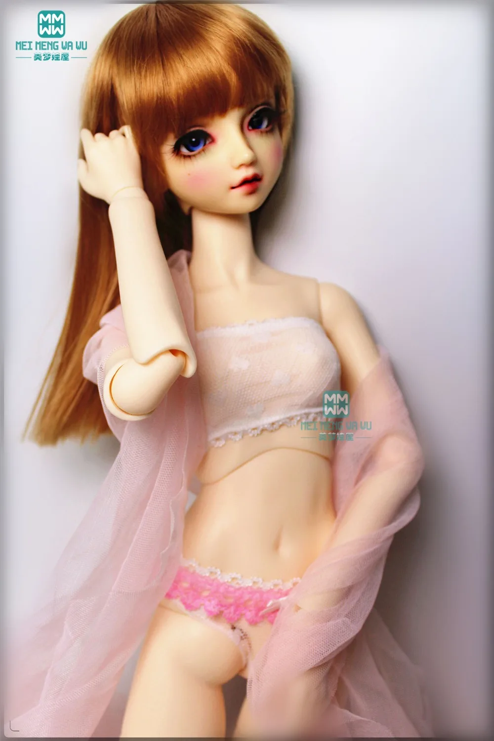 BJD ตุ๊กตาอุปกรณ์เสริมเหมาะกับ 28-62 ซม.1/3 1/4 1/6 YOSD MSD DD SD BJD ตุ๊กตาแฟชั่นด้านบนหลอดกางเกงลูกไม้