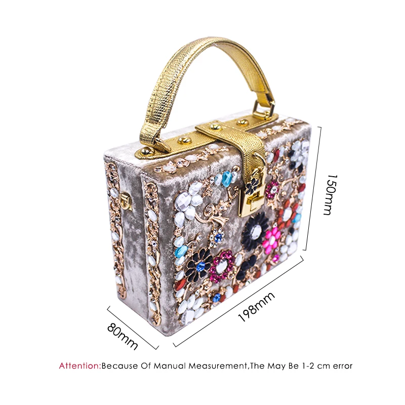 Fashion Prom evening bag diamond flower Clutch Bag hollow relief Acrylic/PU Ballot lock luxury handbag banquet bag party purse