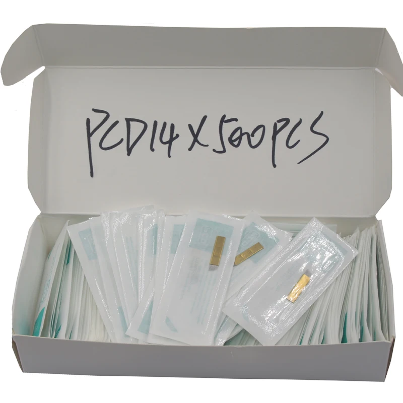 

500pcs 14 pcd needles agujas de microblading tattoo supplies tebori needles for eyebrow make up free shipping