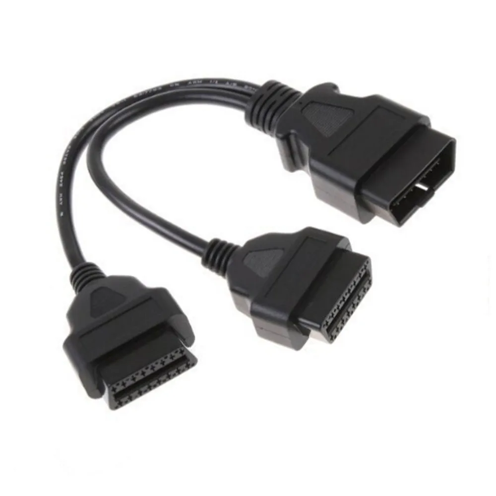 

Obd 2 Adapter Cable Splitter OBD II 16 Pin Extension Male to Dual Female Connector Exten