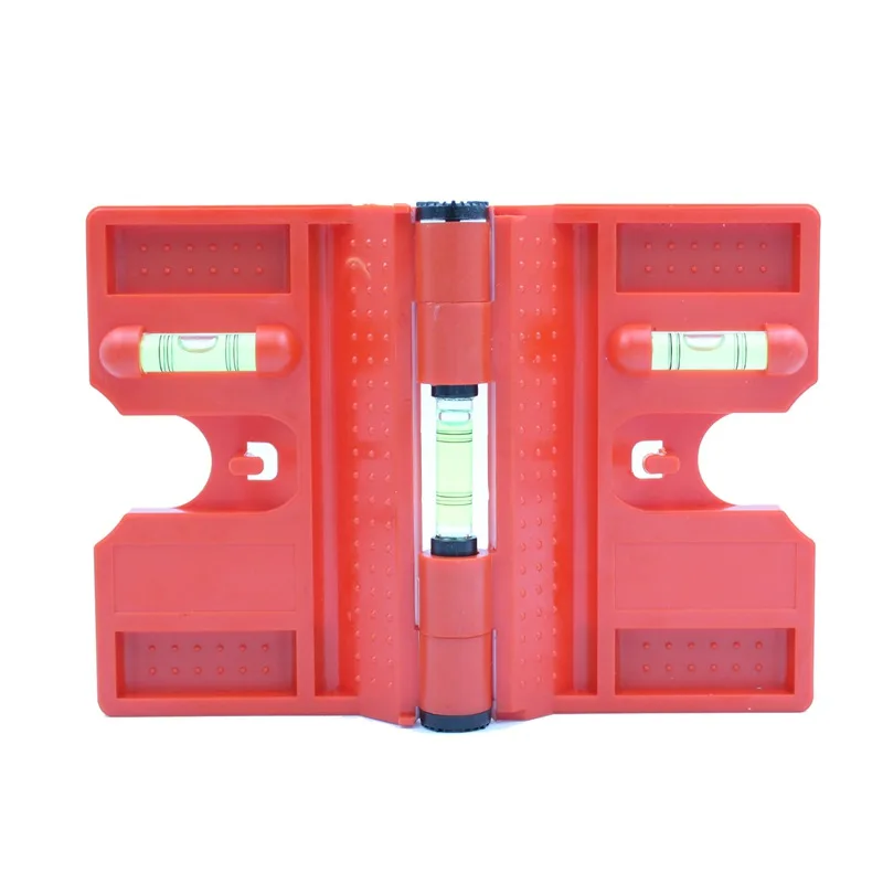 

HACCURY 340 degree folding cylinder magnetic level Pipeline pillar installation Bubble level Red Color