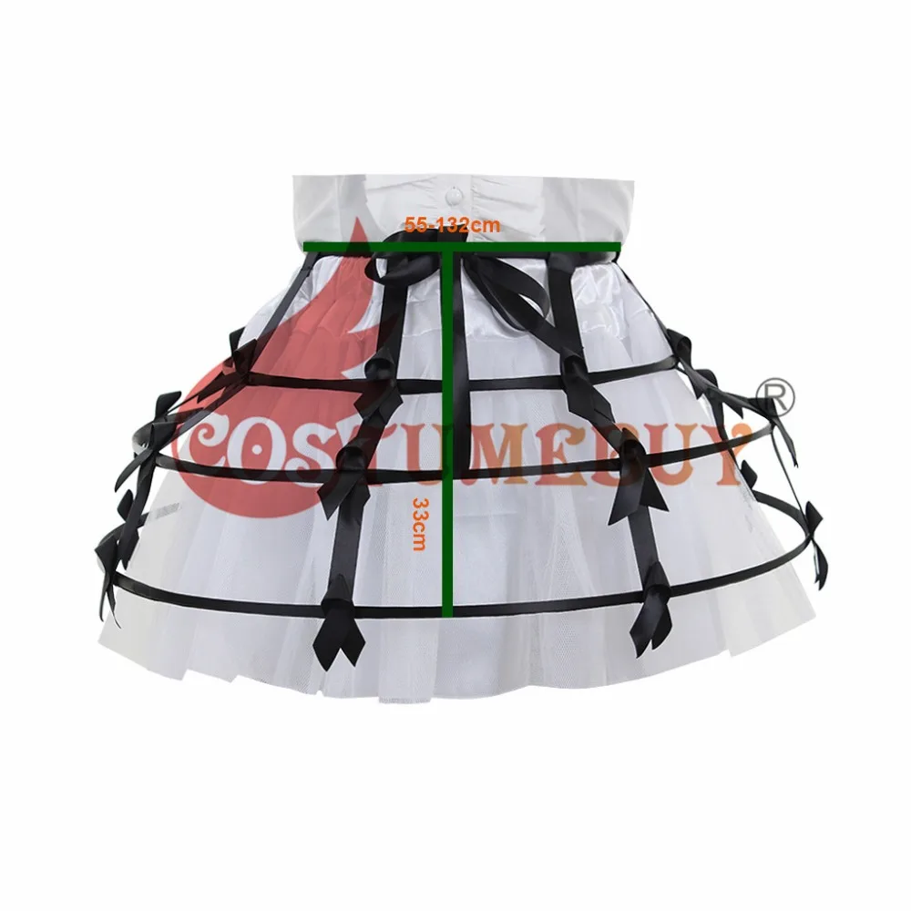 Costumebuy Lolita Skirt Elizabeth Crinoline Hoop Skirt Pannier Bustle Petticoat Cage Underskirt Costume 3 Colors