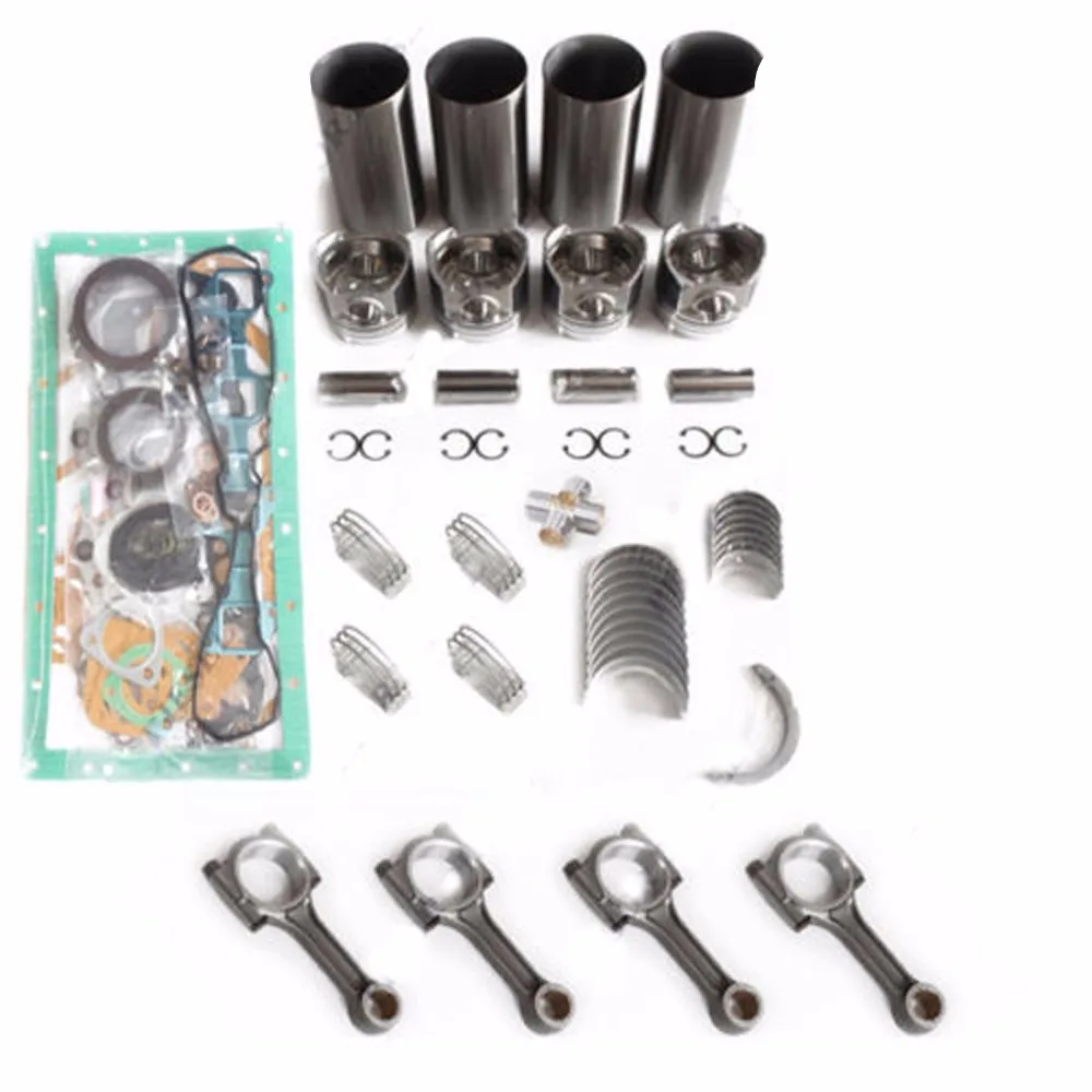 

S4S S4SDT Engine Overhaul Rebuild Kit & 4 Connect Rods For 252B 246B Skid Steer Loader