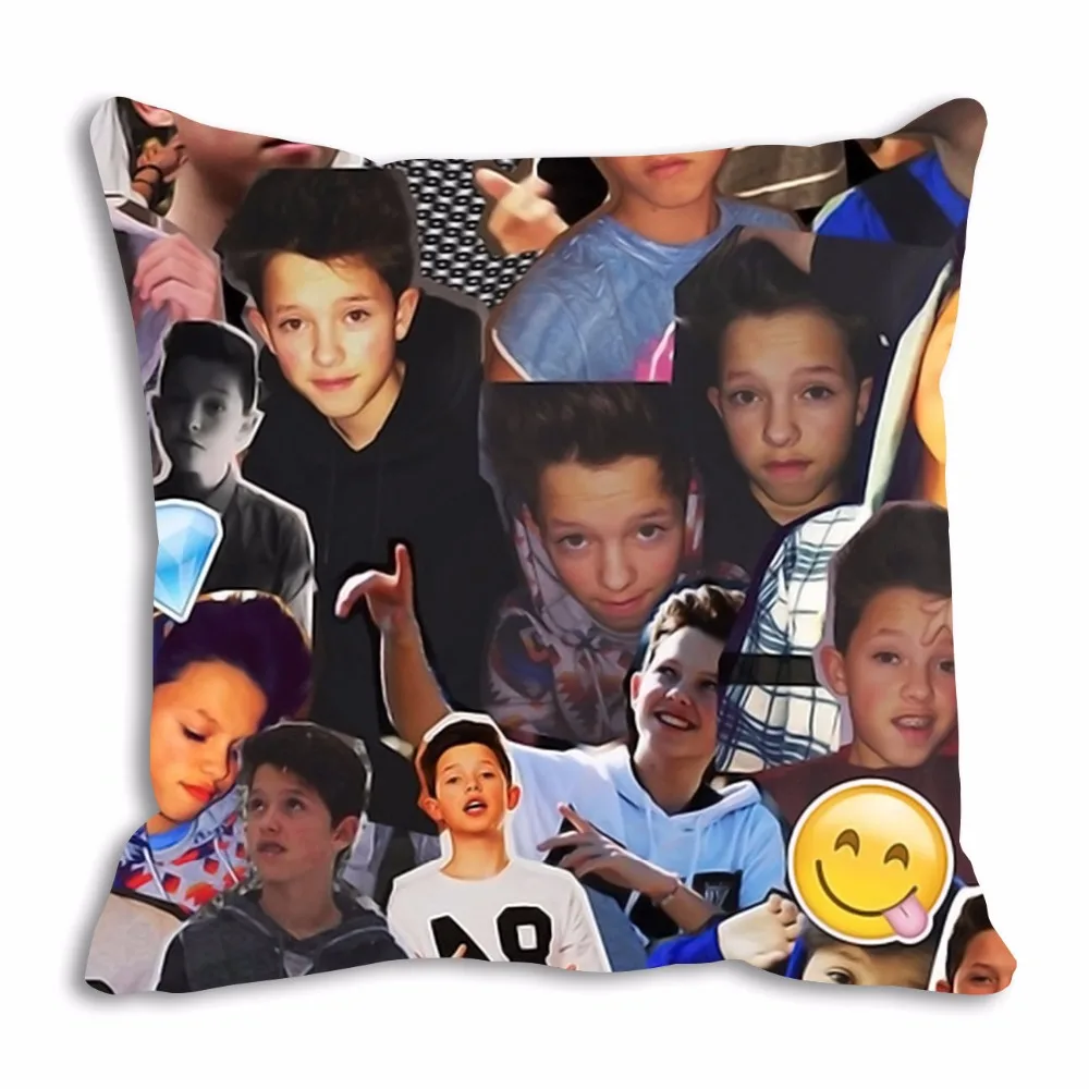 Hot Jacob Sartorius Pillow Case Cute Jacob Sartorius Collage Cushion Cover Throw Pillow Cases Gifts Novelty Gifts Home Decor 18"