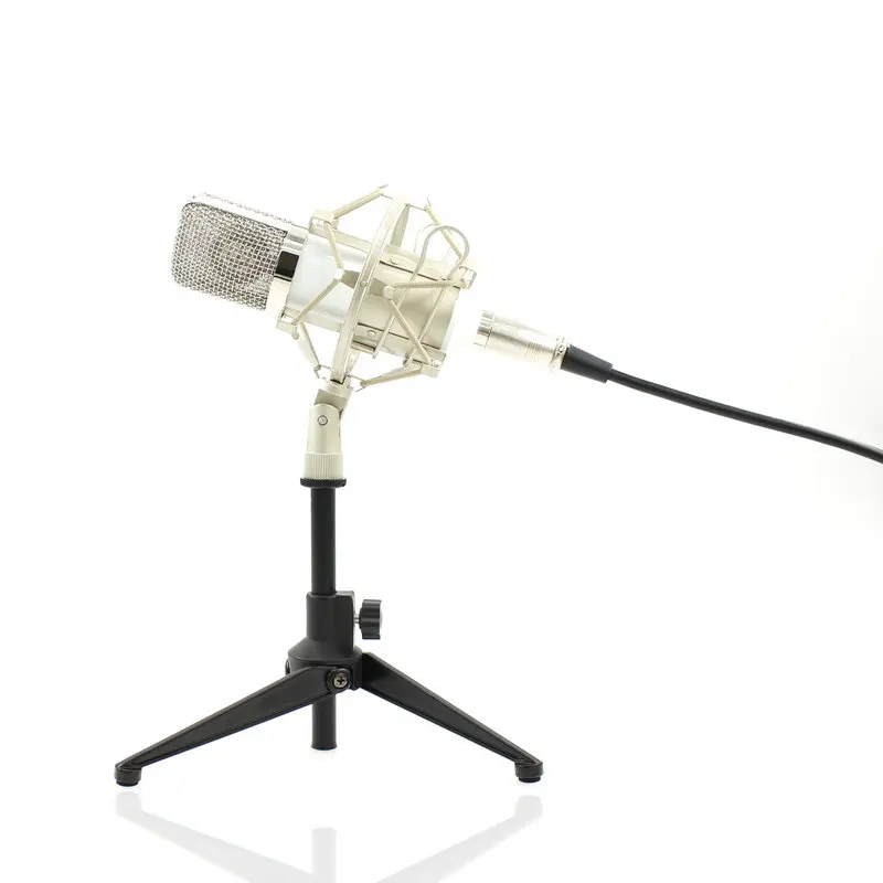 BM-700 micrófono condensador KTV BM700 cardioide Pro Audio estudio grabación Vocal micrófono KTV Karaoke con trípode de Metal