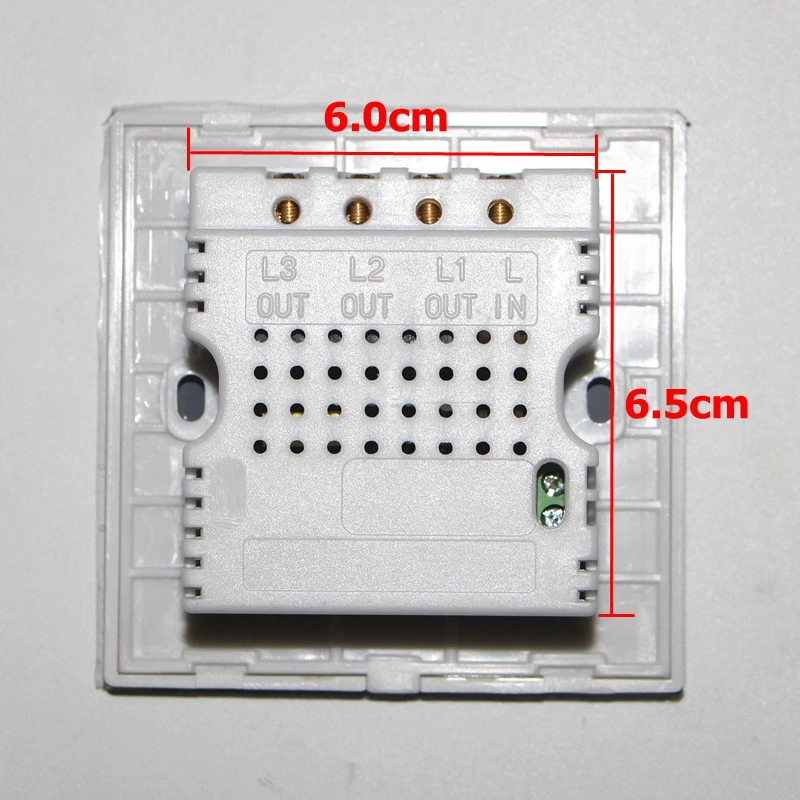 Wall Switch ON OFF Control Smart Touch Switch 2Gang 2Way AC110V-265V Light Switch White Crystal Glass Panel Switch Home Switch