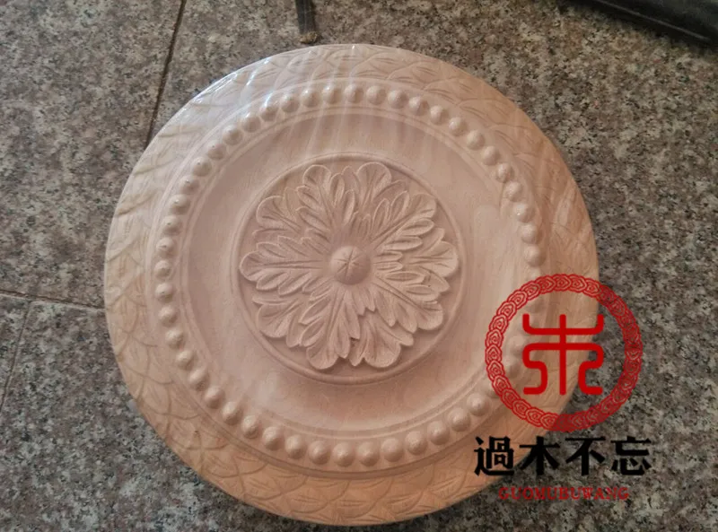 

Don't forget the wooden wood carving of Dongyang rice FLOWER round door window table sofa cabinet door flowe