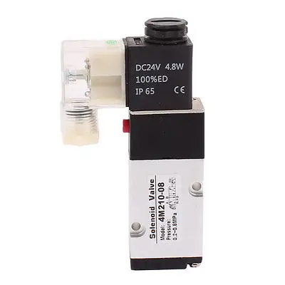 pneumatic valve  4M210-08 AC 220V 2 Position 5 Way RC1/4 Neutral Air Selector Solenoid Valve