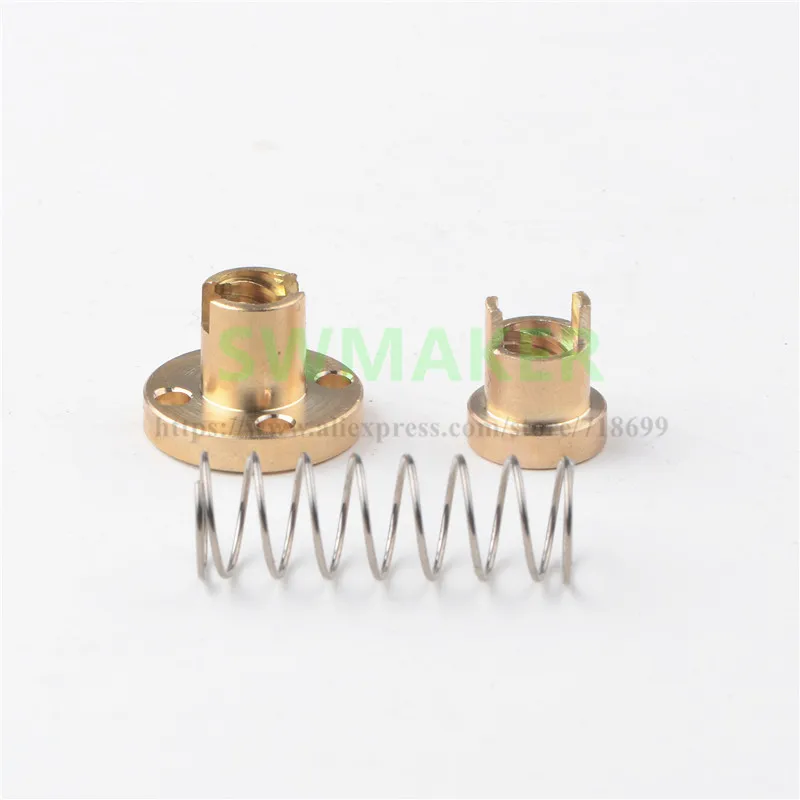 2pcs TR8x2/TR8x4/TR8x8 /TR8x1/TR8x10/TR8x12/TR8x14 lead screw Anti-Backlash Nut TR8 elimination gap nut