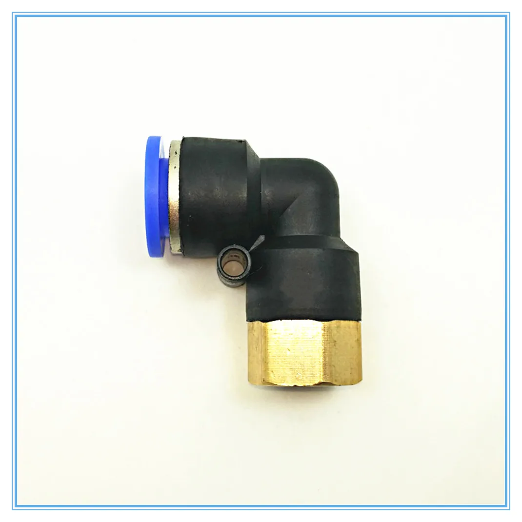 PLF OD 4 6 8 10 12mm - Internal Thread 1/8'' 1/4'' 3/8'' 1/2'' Pneumatic Female Elbow Connector Tube Air Push In Fitting