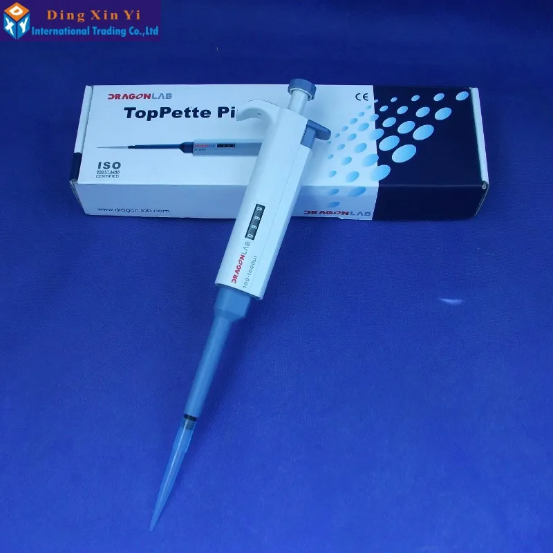 Free Shipping 2-10ml Brand New Single Channel Manual Adjustable TopPette Pipette Pipettor Pipet,buy one get 10 tips