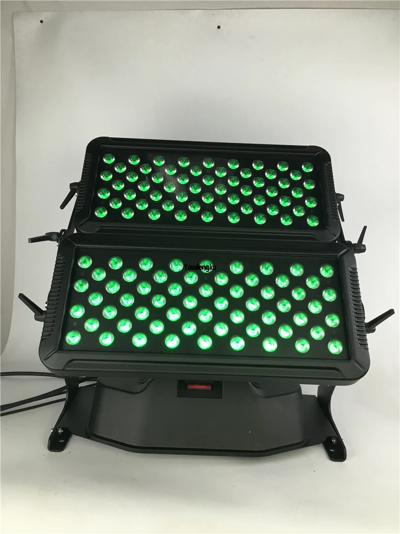 2 pcs LED double washer light 120X10W Wall Washer RGBW 4 IN 1 led wall washer outdoor city color light