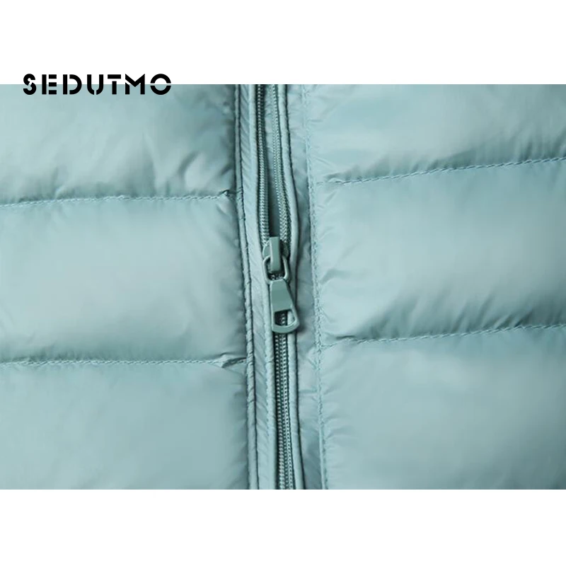 SEDUTMO-따뜻한 울트라 라이트 오리털 슬림 코트 및 재킷 ED660 여성용, 가을 파카, 겨울