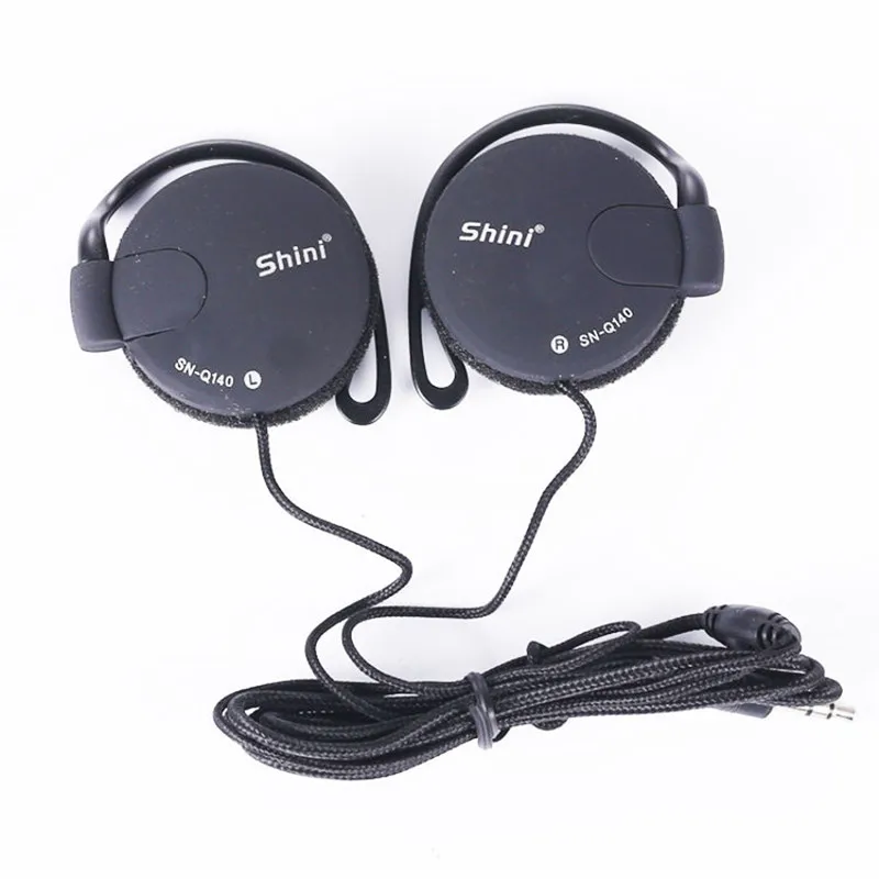 سماعة رأس ستريو رياضية مع خطاف أذن ، 3.5 مللي متر ، للهاتف الخلوي والكمبيوتر ، Mp3 ، لشاومي ، آيفون ، سامسونج