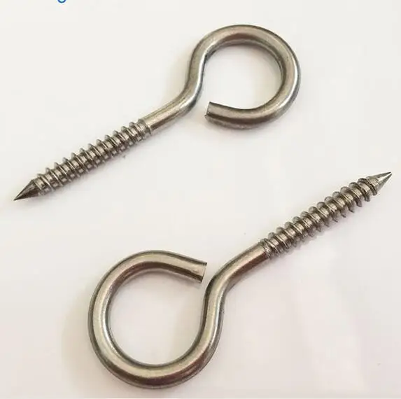 M4*50 304 Eye Stainless Steel Eye Screw Rings Frames Model Building Crafts All sizes in stock